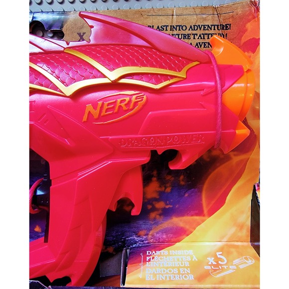 Nerf DragonPower Fireshot‎ Dart Blaster Dungeons and Dragons 5 Nerf Darts NEW - Picture 3 of 8
